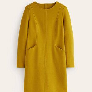 Boden Ellen Ottoman Dress - US 16L - Mustard Yellow